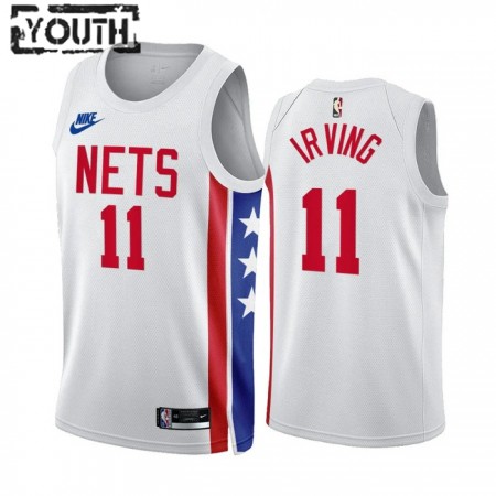 NBA Børn Trøje Brooklyn Nets Kyrie Irving 11 2022-23 Classic Edition Hvid Swingman NBA Børn Trøje Brooklyn Nets Kyrie Irving 11 2022-23 Classic Edition Hvid Swingman